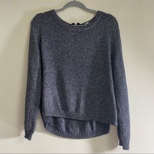 H&M Gray Glittery Metallic Sweater | Size 12